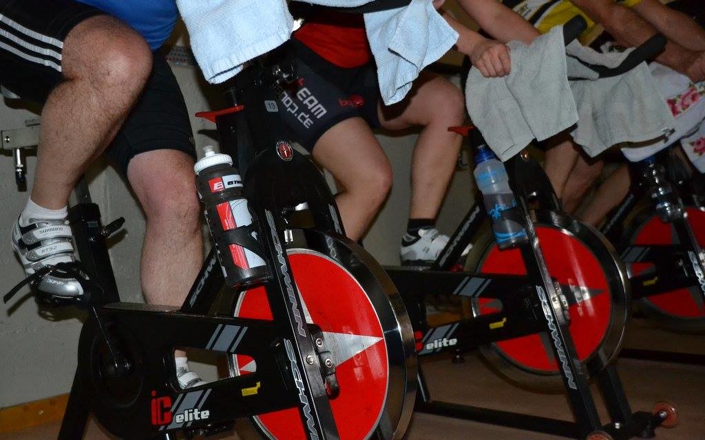 Another adavantage of indoor cycling: No shaving of the legs needed - neither will you pedal slower with your natural fur, nor do you need to be afraid of awful spills and painfully scrubbing out the gravel and dirt ... and hair from the wounds (picture courtesey of RSV Idstein)